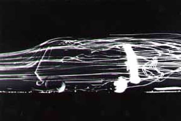 Airflow about small model van